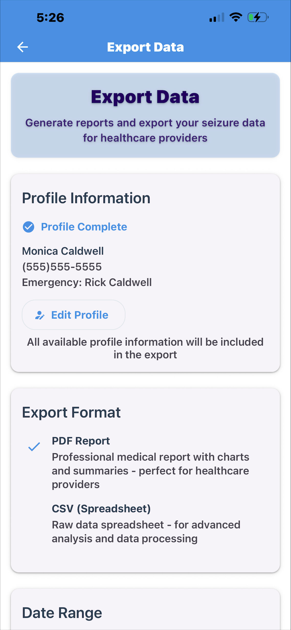 Export Data